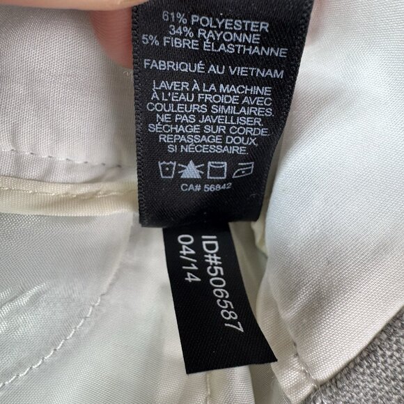 NWT $80 Express Pants Editor Trouser Flare Womens 8R Light Gray Dress Career - Picture 10 of 11